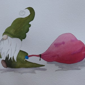 Cadre de Noël peinte à la main/ Hand made Christmas card paint with watercolor