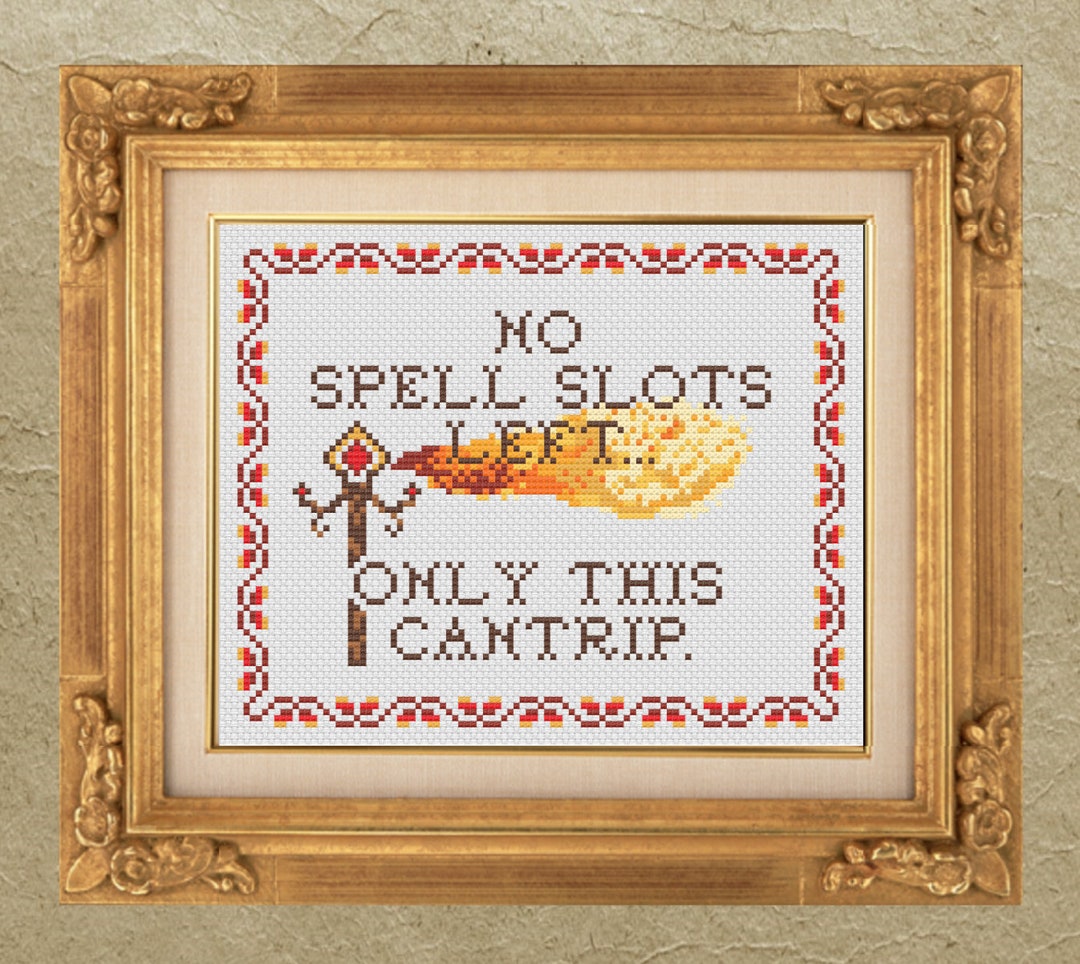 No Spell Slots Left... Only This Cantrip Firebolt, Spoon Theory, No