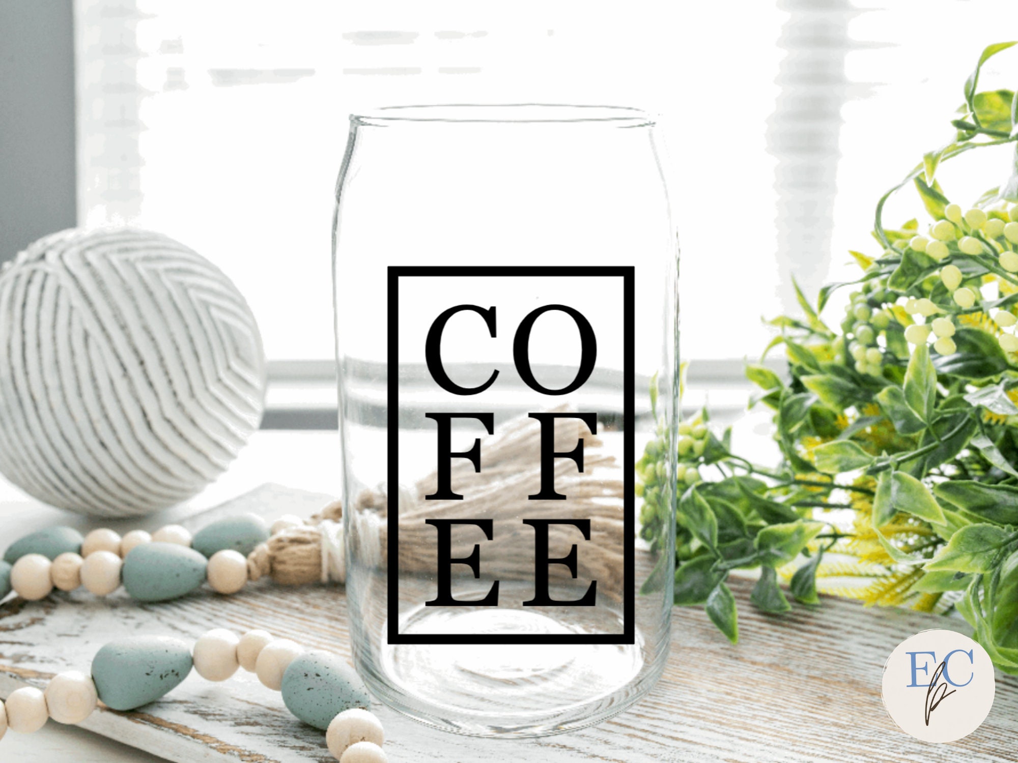 Iced Coffee Beer Can Glass Iced Coffee Glass Iced Coffee Etsy