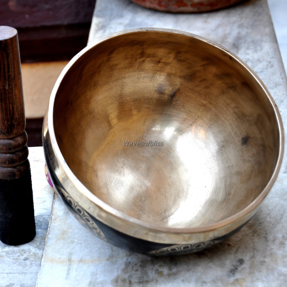 7 inches Hindu Ohm crved singing bowl handmade singing bowl Etsy