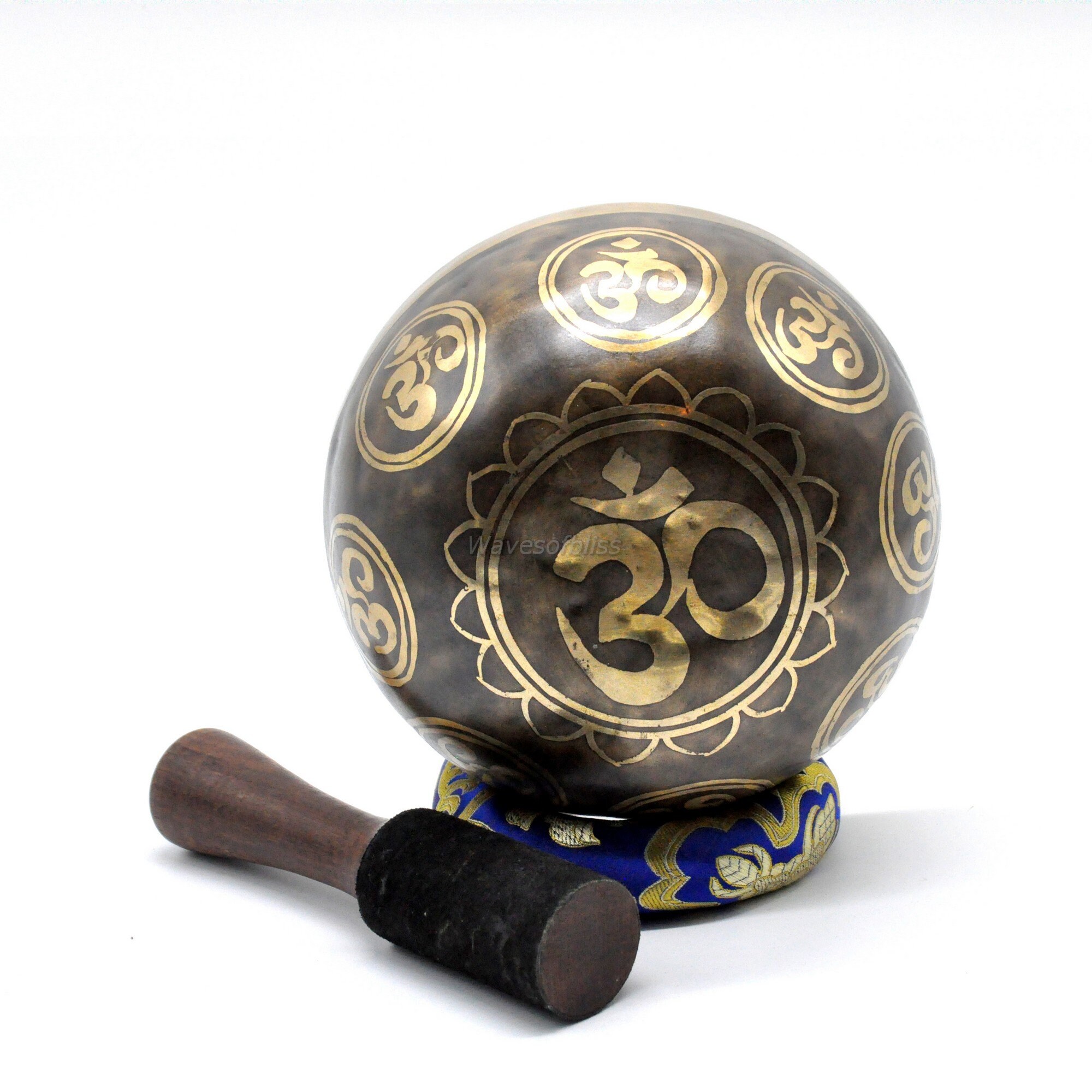 7 inches Diameter hindu om Carved handmade singing bowl from Etsy