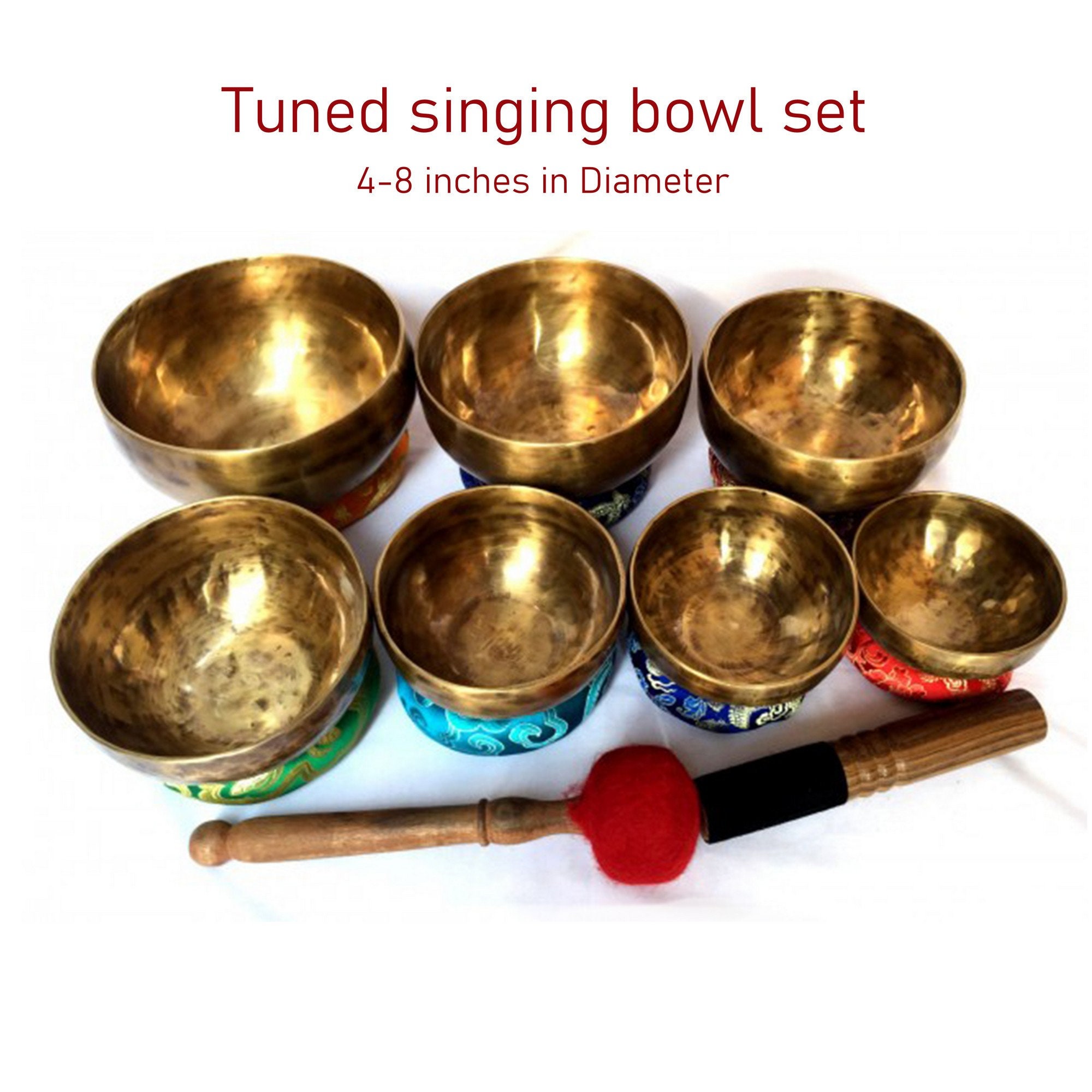 Tuned singing bowl set7 chakra Healing singing bowl set of Etsy