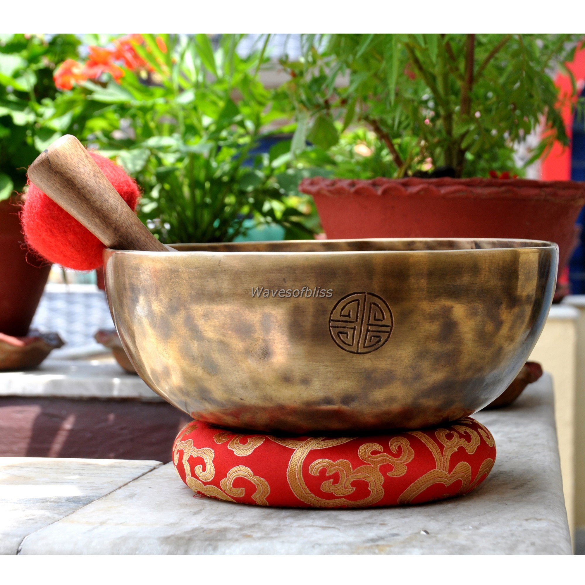 Authentic full moon singing bowl11 inches diameter handmade Etsy