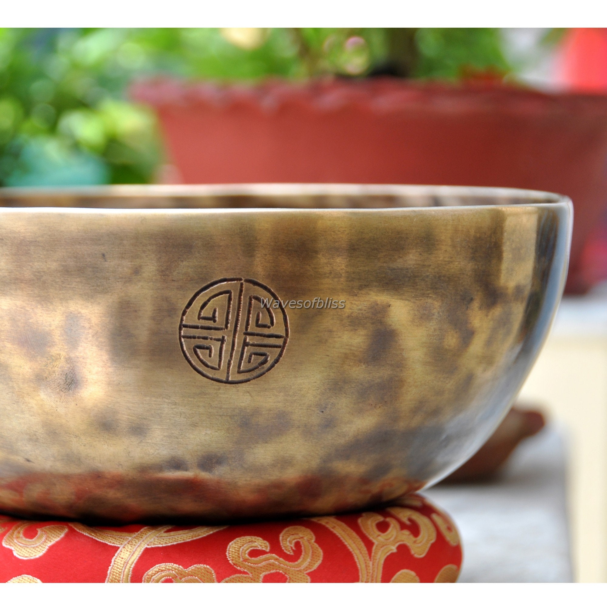 Authentic full moon singing bowl11 inches diameter handmade Etsy