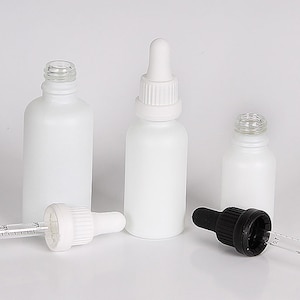 Download 5 Pcs 50 Ml 1 7 Oz White Frosted Glass Dropper Bottle Etsy