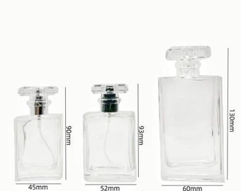 30 pcs Perfume glass bottles with screw / crimp neck spray pump/Bonnet Cap.