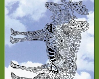 Moose Rubber Stamp