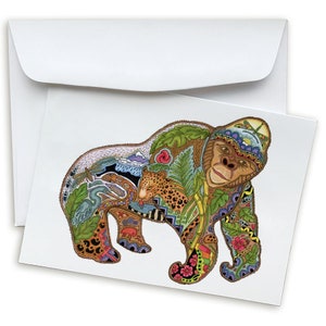 Gorilla Note Card