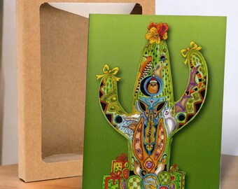 Cactus Holiday Boxed Card Set (8) out of print