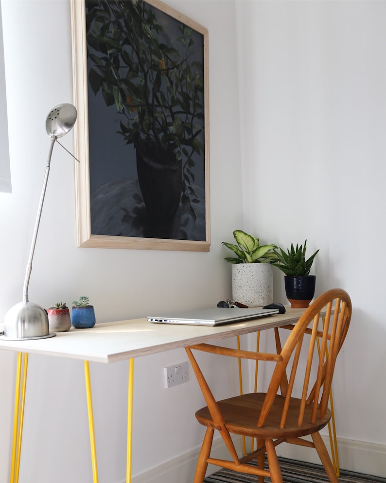 Scandinavian Birch Plywood Desk Etsy