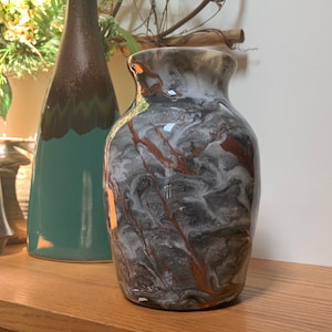 Painted Vase sealed in resin