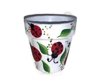 Clay Flower Pot Planter Rainbow 4”