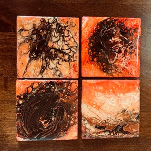 Acrylic Pour Coaters Set of 4 image 1