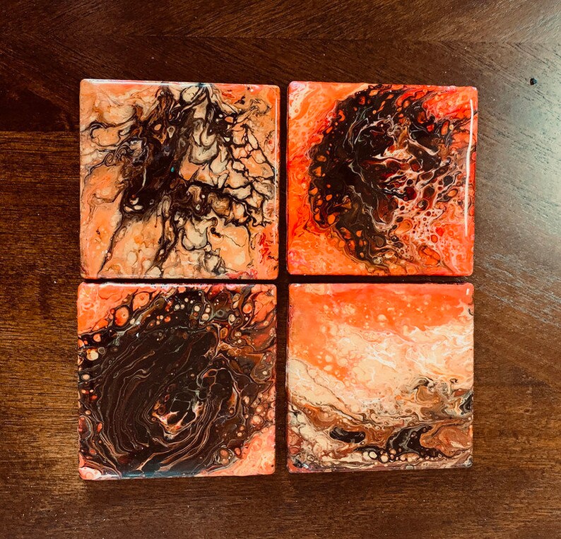 Acrylic Pour Coaters Set of 4 image 1