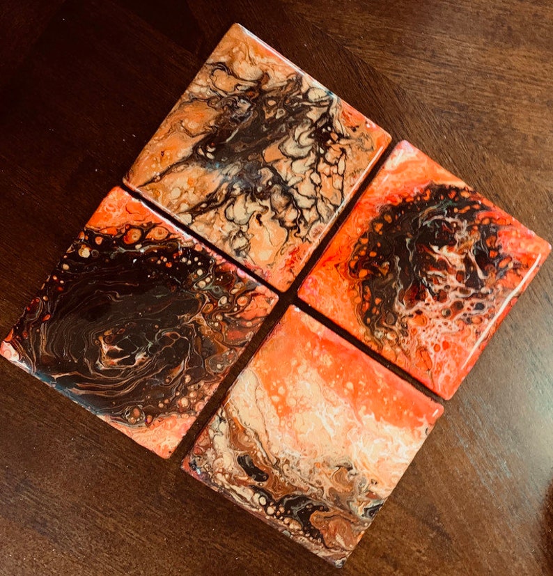 Acrylic Pour Coaters Set of 4 image 2