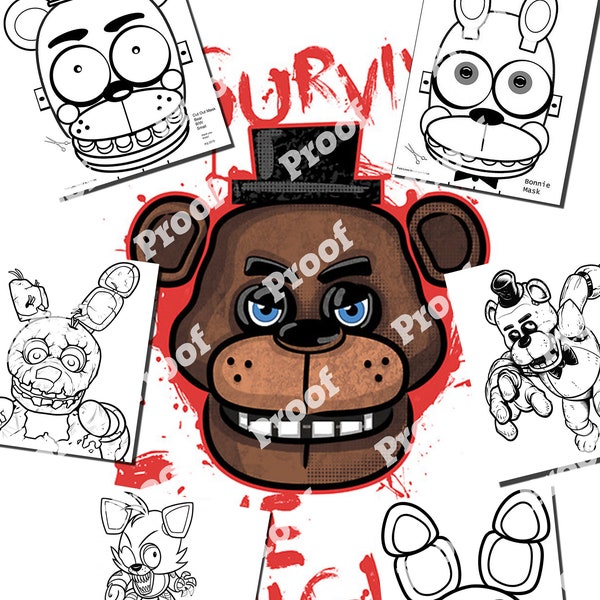 FNAF Five Nights coloring book