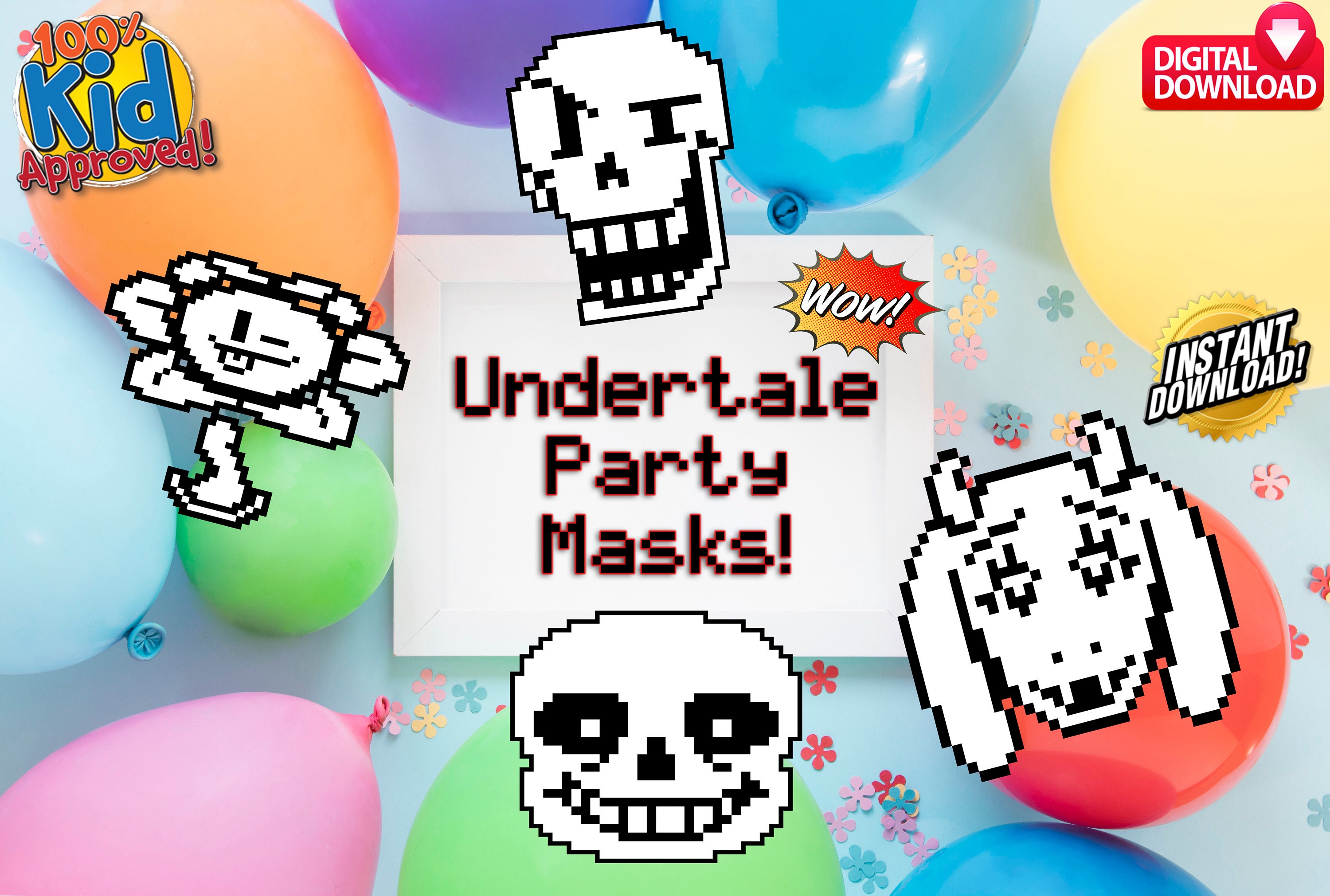 Undertale Birthday Invitations Toriel Digital Download 5x7 