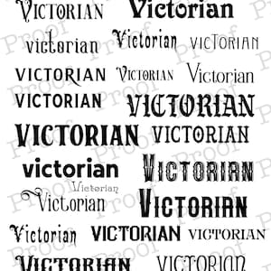 Victorian Font Collection! Great for use with Cricut, Silhouette, Procreate, or any scrapbooking or craft project!