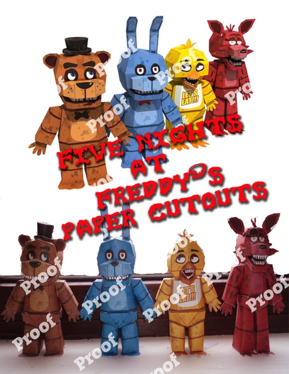 Figurines FNAF Five Nights Papercraft -  Canada