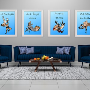 Pro Wrestling Motivierende Poster digitale Kunst!