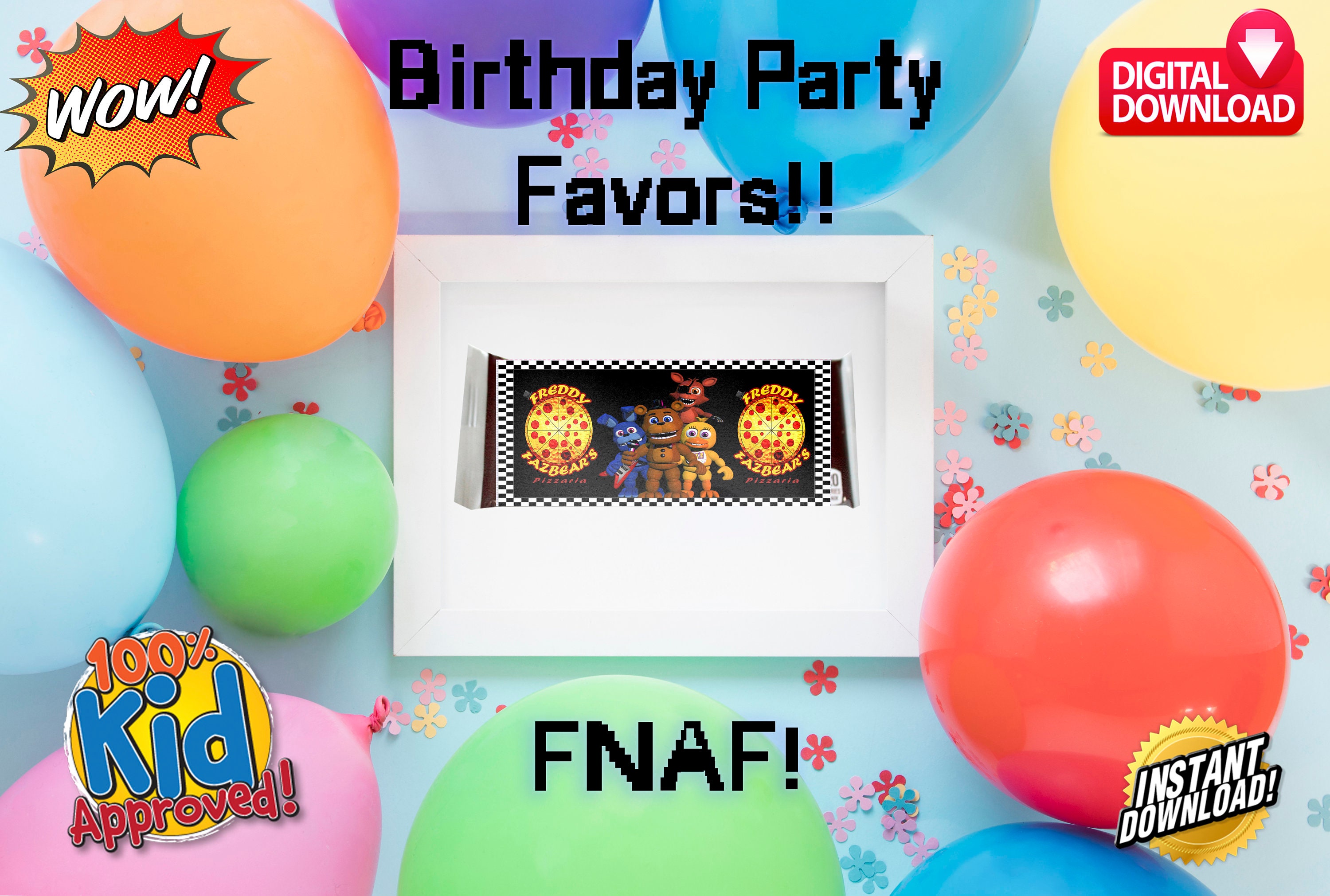 Five Nights at Freddy's Candy Wrapper FNAF Birthday 