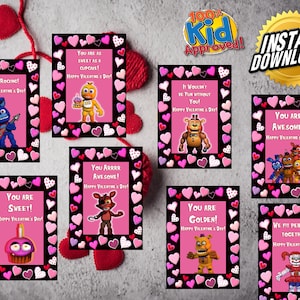 FNAF Valentinstag druckbare Karten!