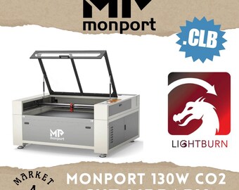 Monport 130W CO2レーザーライトバーンカットライブラリ