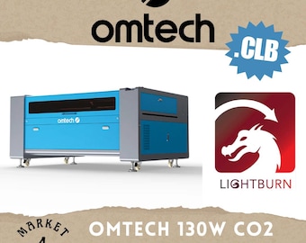 Omtech 130W CO2 Laser Lightburn Cut Library