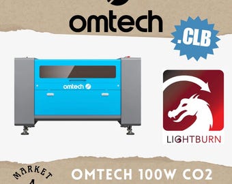 Libreria di taglio Lightburn Laser CO2 Omtech da 100 W