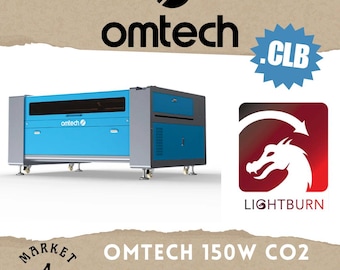 Omtech 150W CO2 Laser Lightburn Cut Library