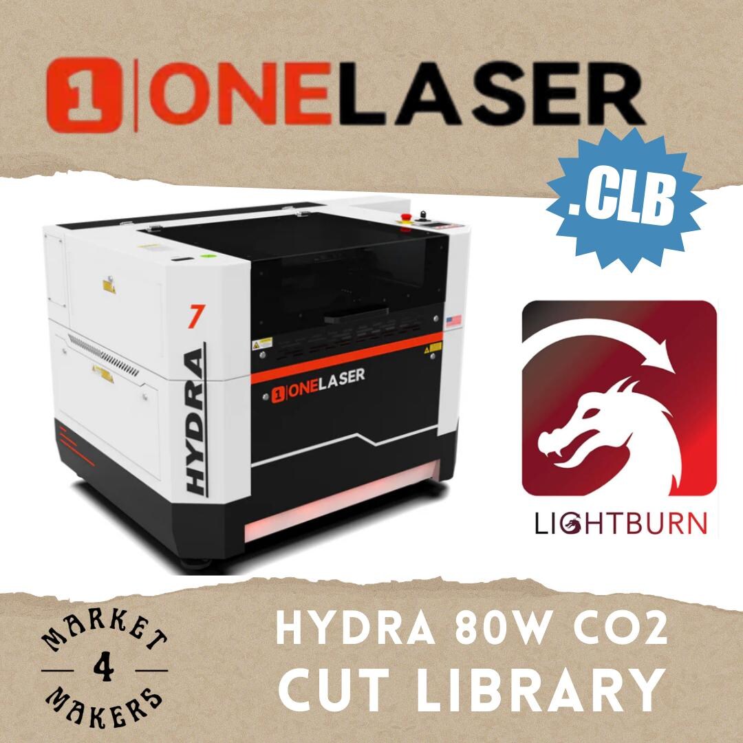 One Laser Hydra 80W CO2 Laser Lightburn Cut Library - Etsy