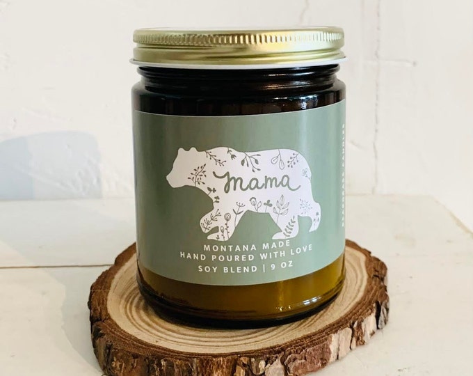 Mama Bear Candle