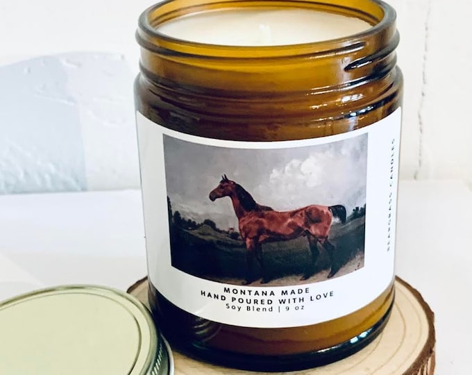 Vintage Horse Candle