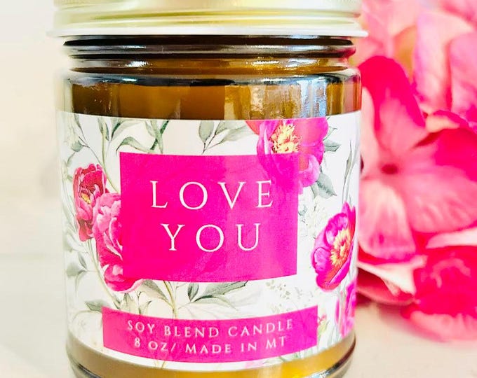 Love You Candle