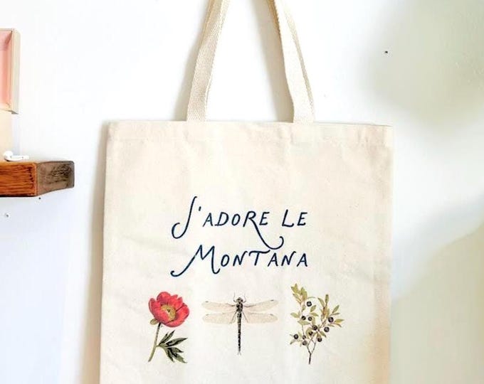 J'adore Montana Tote Bag- Dragonfly