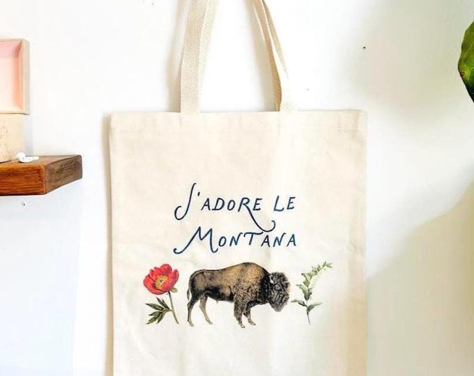 J'adore Montana Tote Bag- Buffalo