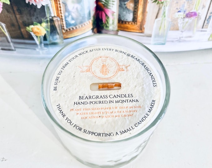 Queen Bee Glass Candle