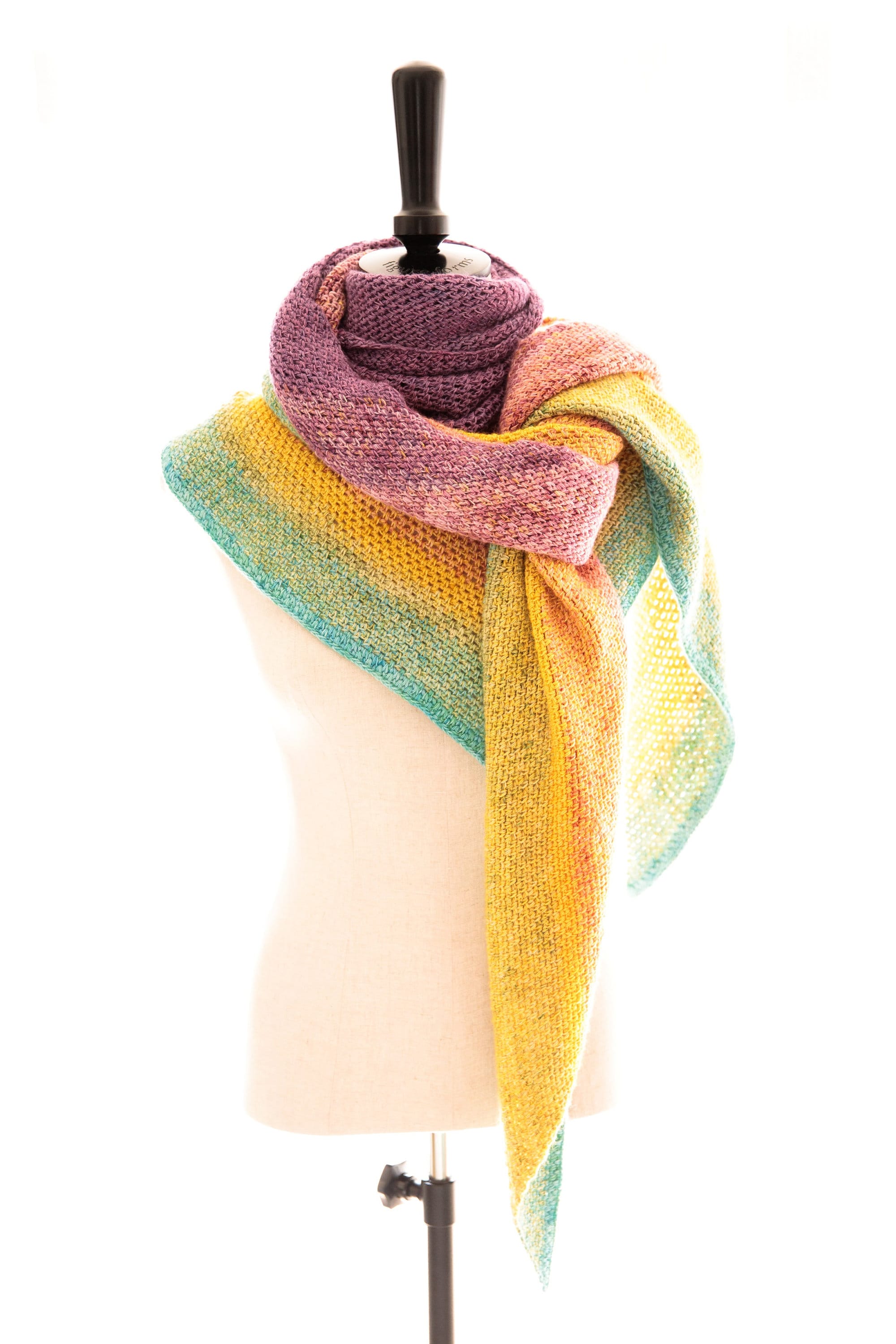 かぎ針編みのパターン // かぎ針編みのラップ/ショール // トロピカル