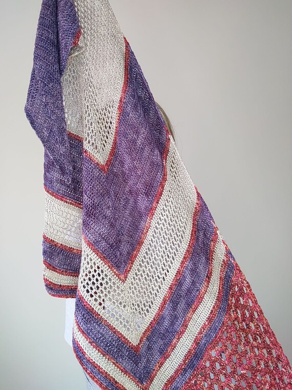 Crochet Pattern Crochet Wrap Shawl Fuchsia Fichu Etsy