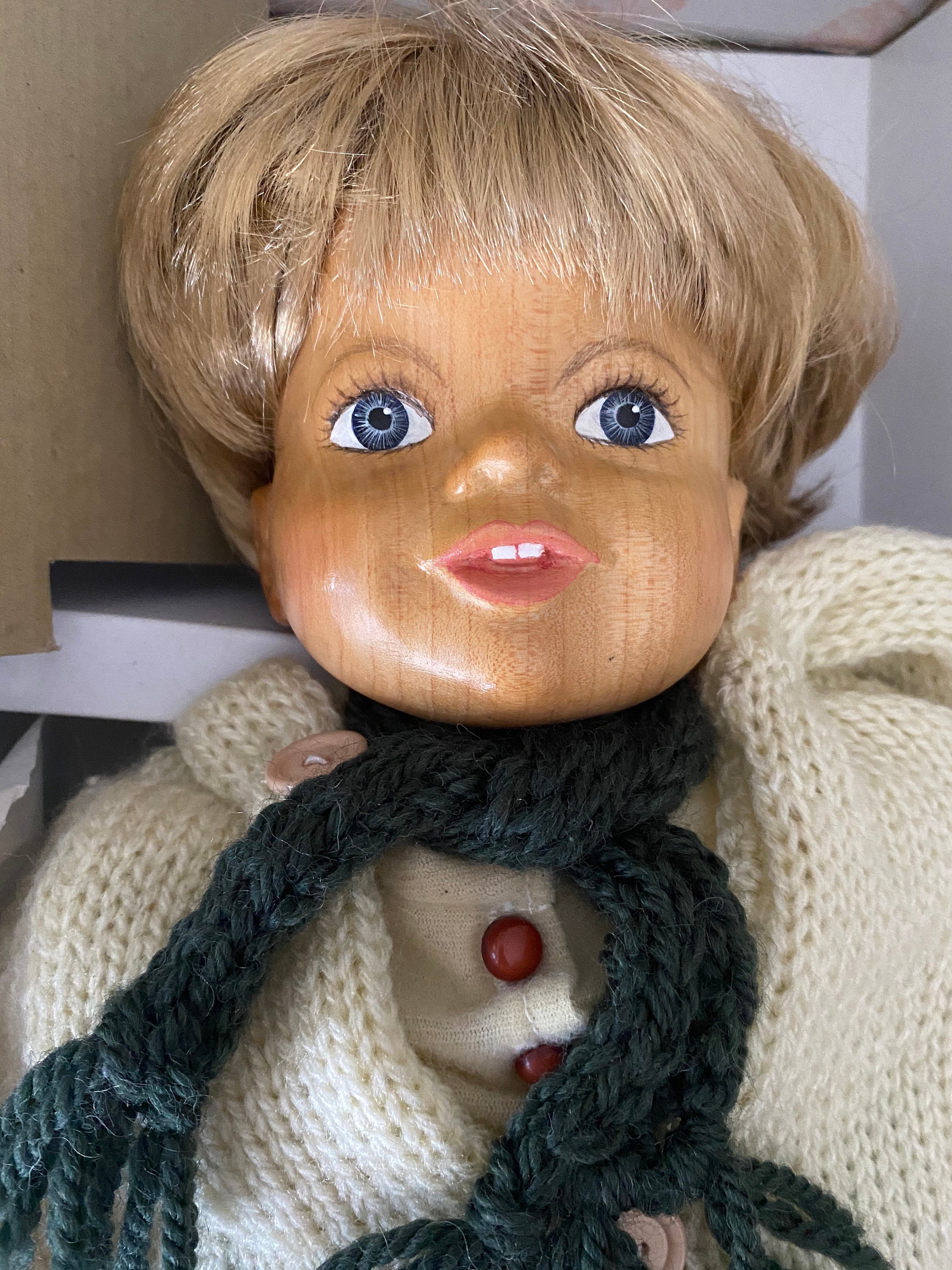 1987 Zasan Wood Doll - Etsy Canada