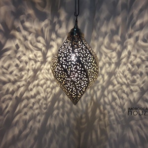Moroccan Infinity Hanging Pendant Light Brass Finished Antique lampshade lamp Handmade Engraved Brass Moroccan Lamp Ceiling Light