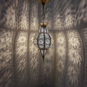 Handmade Brass Moroccan Pendant Light: Marrakesh Lamp Chandelier