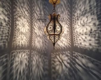 Modern and Simple Moroccan Pendant Light Copper Brass Moroccan