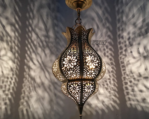 Modern and Simple Moroccan Pendant Light Copper Brass Moroccan