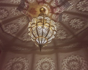 Large Moroccan Pendant Light, Moroccan Lamp, Hanging Lamp