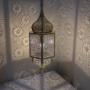 Modern Moroccan Pendant Ceiling lamp shade Lamp - Marrakesh handmade Copper Brass Light shade - Moroccan Lighting decor Style