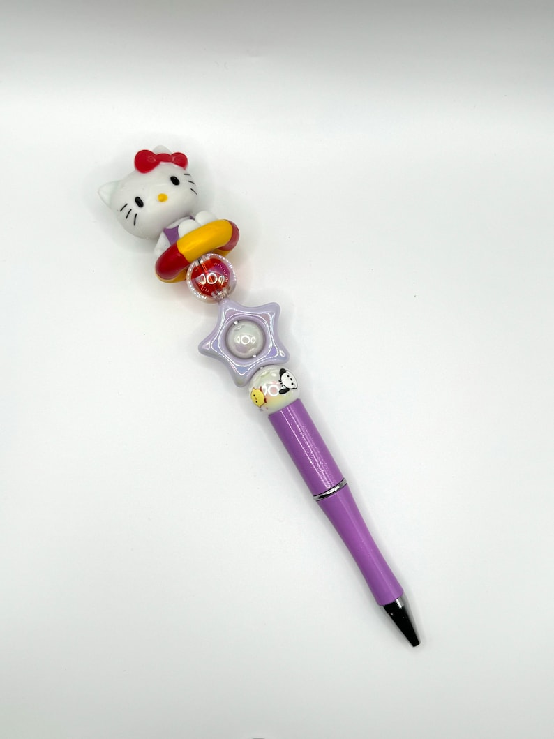Beaded Pen, HK Pen, Hello Kitty Pen, Pochacco, Character Pens Etsy