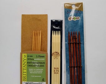 Wooden Knitting Needles size US 5, 6 (3.75, 4.0mm), circular, double point (dpn), straights(single point), Knitter’s Pride, Brittany, Bryson