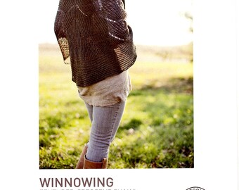 Winnowing, by Bristol Ivy, large crescent shawl, knitting pattern, 825 yards fingering weight yarn