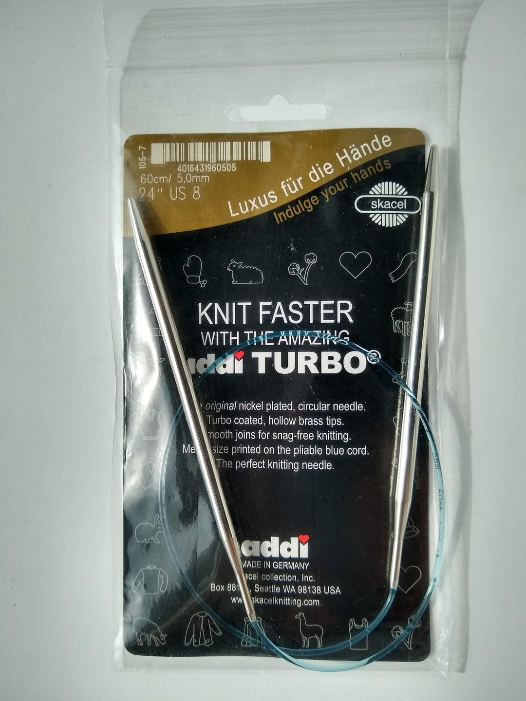 Addi Turbo® 24 Inch (60 Cm) Circular Knitting Needles, US Sizes 0 – 15 ...